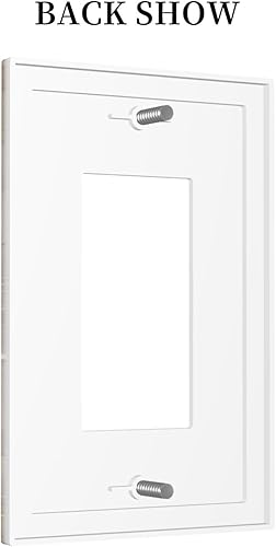 Miniatura 4 de Cubierta de interruptor de luz con estampado de mármol de oro rosa, placa de pared basculante individual de 1 pandilla, placa frontal decorativa