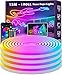 AILBTON 15m Neon Led Strip,Flexible LED Streifen,Control with App/Remote,Multiple Modes,Music Sync Gaming Led Strip Lights for Bedroom Indoor