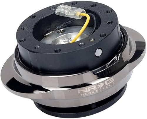 Miniatura 2 de NRG Innovations SRK-220BKC Gen 2.2 - Adaptador de liberación rápida para volante con pernos y llave Allen, patrón de pernos 6 X 70mm  6 X 74mm,