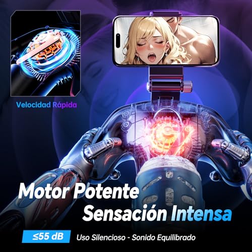 Masturbador con botones de control laterales y cinco funciones 7