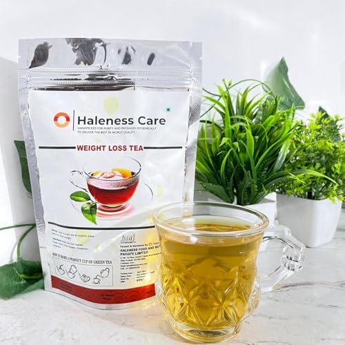 Haleness Care Weight Management Tea | Herbal Slimming & Detox Tea for Fat Burn, Metabolism & Digestion | Pack of 3 (180 Cups, 180g) + FREE Diet Plan