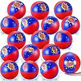 Foilswirl 12 Inch Large Party Inflatable Hero Beach Ball for Party Favors Birthday Inflatable Ball Gift for Kids for Water Games Outdoor Fun Play Summer(24 Pcs)