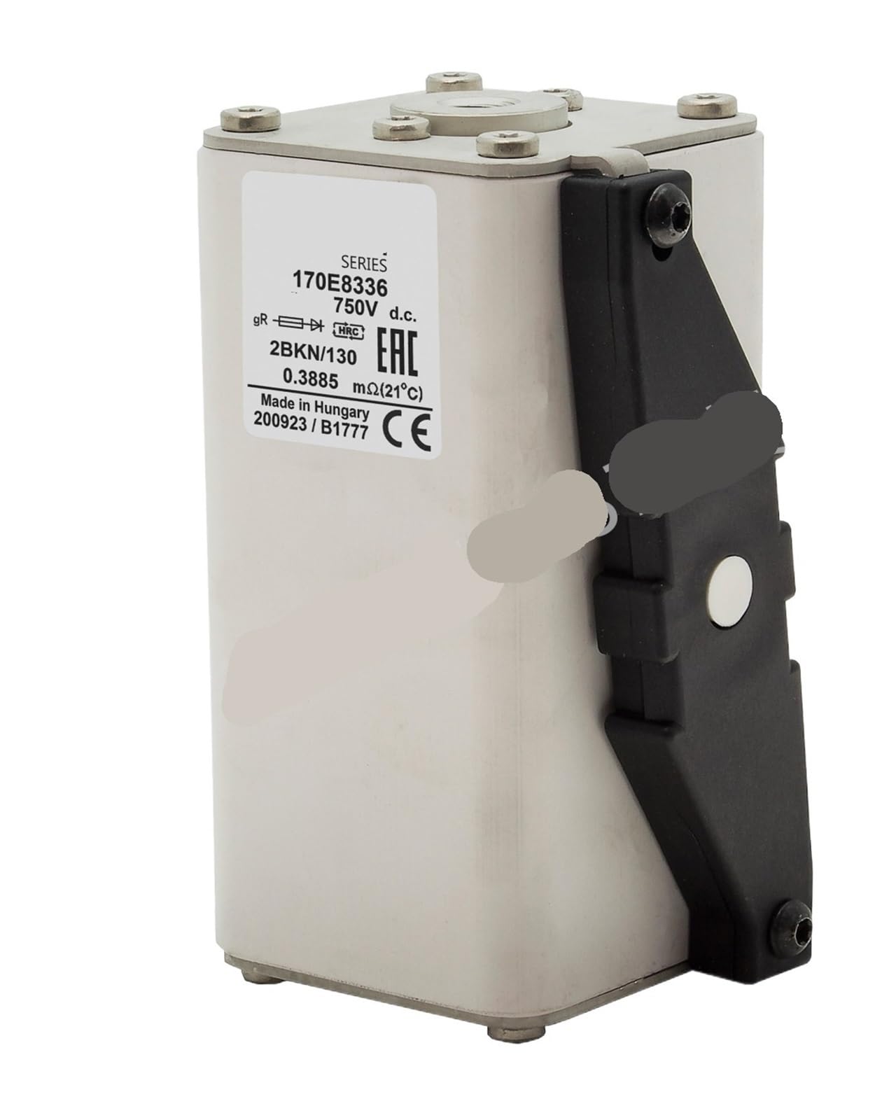 Fusible 170E9681 protège contre surintensité transit ferroviaire 750V