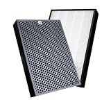 Air Purifier Particulate And Carbon Filter Set, Compatible For Sharp FZ-A40HFE FZ-A40DFE Fits KC-A40E KC-840E Replacement Element Pack