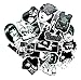 Produktbild Horror Comic Sticker Black and White Japan Anime Tomie Skateboard Illustration Repeatable Luggage Laptop Waterproof Stickers Kid 21 Stück