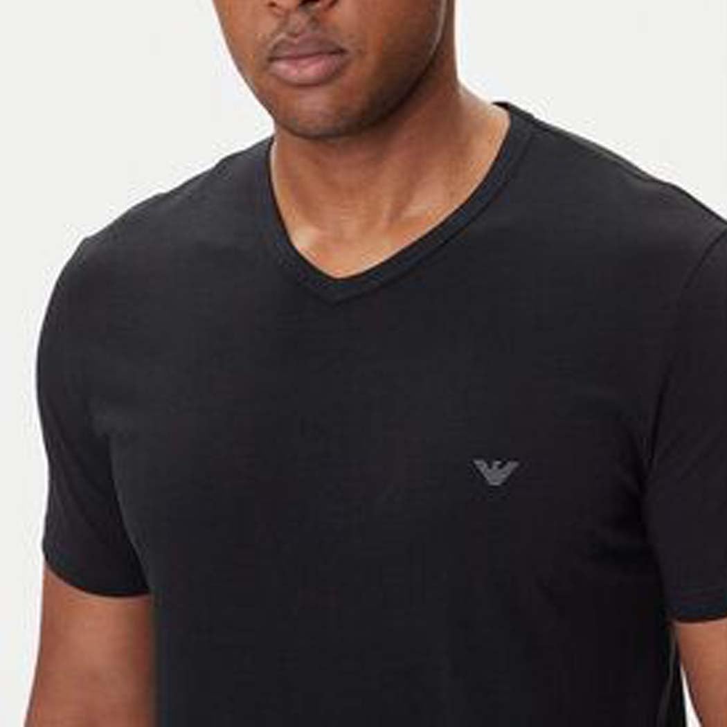 Emporio Armani Core Logoband 2-Pack T-Shirt Confezione da 2 Magliette con Scollo a V Uomo