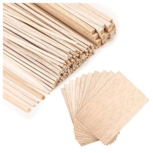 150 Pieces Balsa Wood Craft Supplies