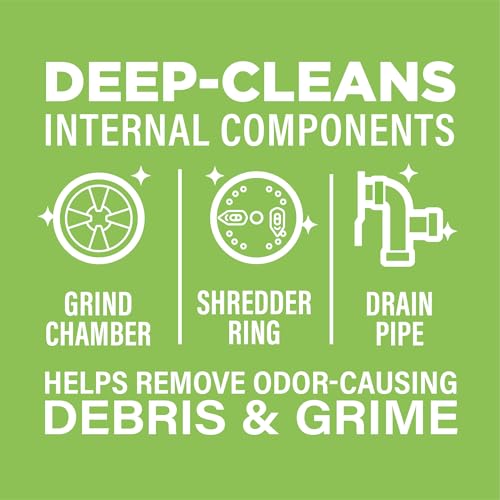 Image of Affresh Garbage Disposal Cleaner, Helps Power Away Odor Causing Bacteria, Debris & Grime in Grind Chamber, Impeller & Drain Pipe, 12 Tablets, 1 Year Supply