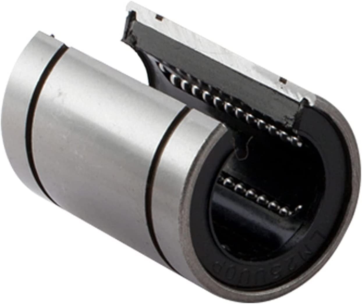 Roulements linéaires de précision LM6UUOP LM8-60UUOP LME12UUOP LME16UUOP LME20UUOP LME25UUOP Douille roulement à Billes linéaire Type Ouvert(1pcs,LME25UUOP L)