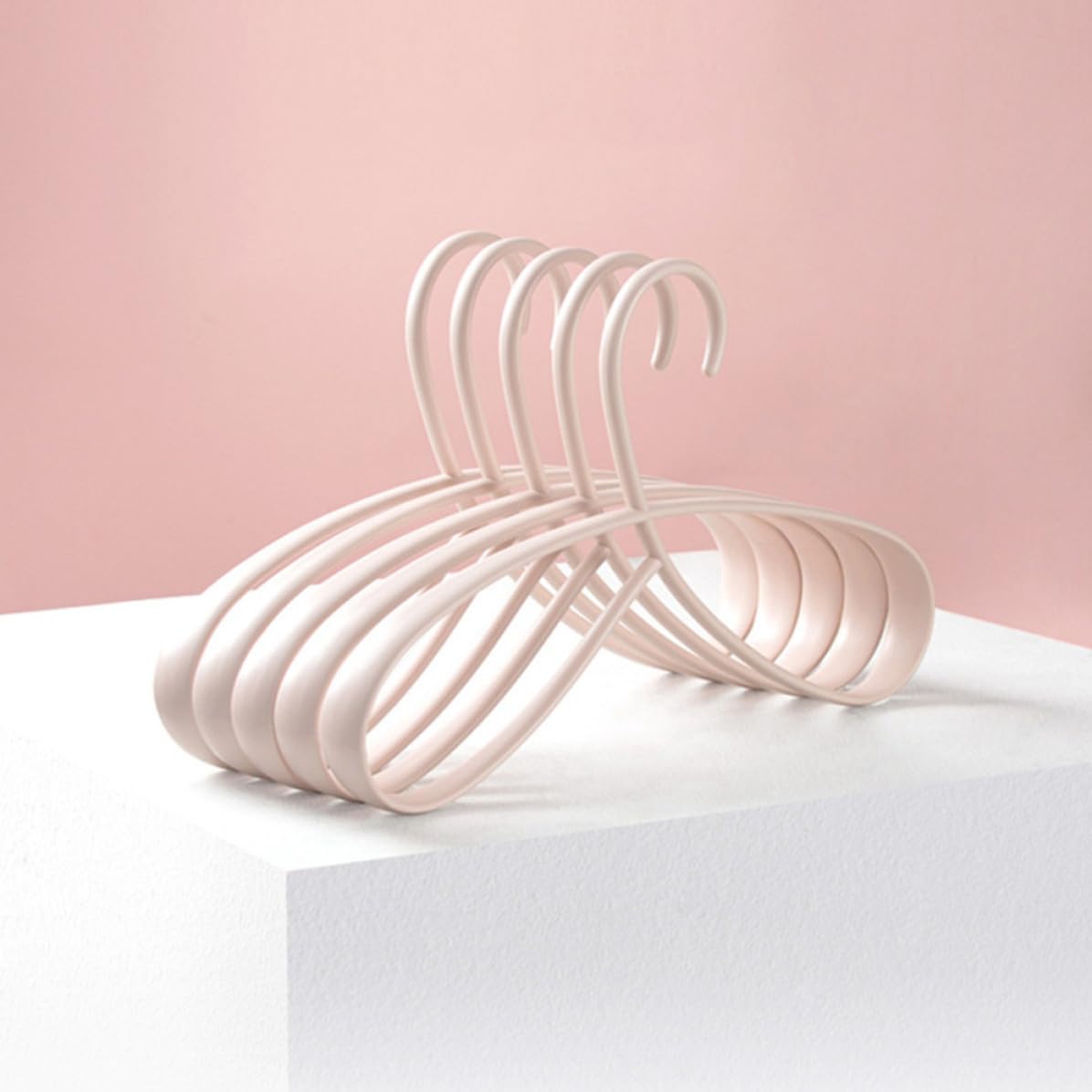 YARNOW Set 5pezzi Grucce Multiuso in Plastica Robuste e Antiscivolo per Stendino Biancheria e Portavestiti da Camera Design Moderno e Raffinato