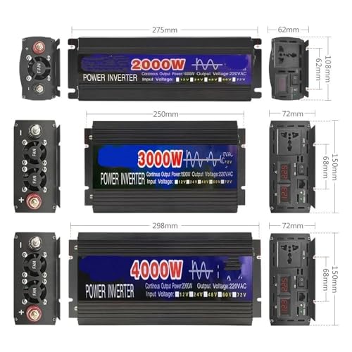 Convertisseur onde sinusoïdale 12V 220V 4000W pour installation solaire - 3