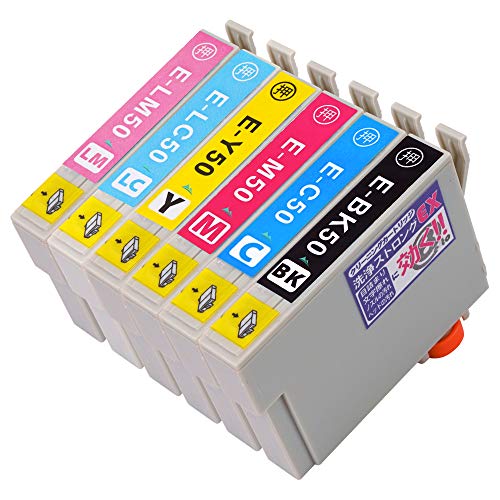 Amazon.co.jp: プリンター 洗浄インク IC6CL50 ふうせん 【6色