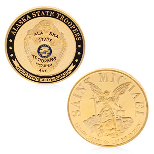 Preisvergleich Produktbild Fugift Saint Michael Alaska State Troopers Gedenk Herausforderung Münzsammlung Token