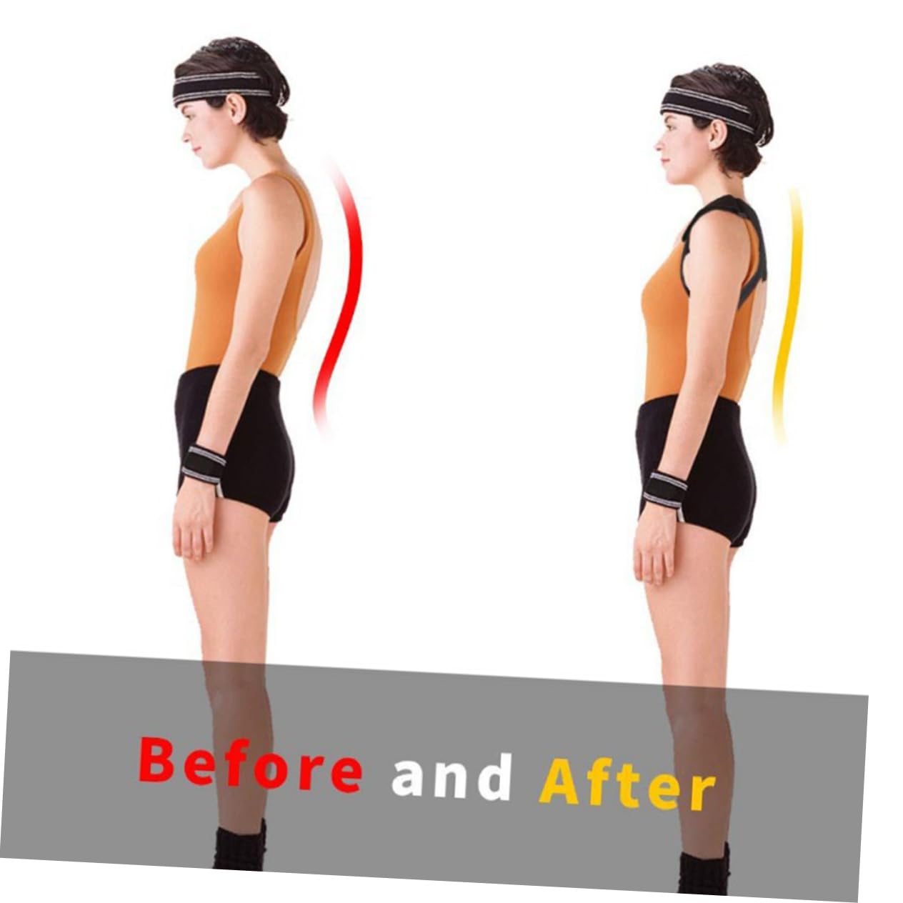 Men Posture Corrector Back Brace Shoulder Support for Hunchback Lower Back Support Belt Posture Correction Belt Comfortable Elastic Material