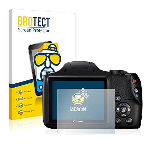 BROTECT Protector Pantalla Anti-Reflejos para Canon PowerShot SX540 HS (2 Unidades) Película Mate Anti-Huellas