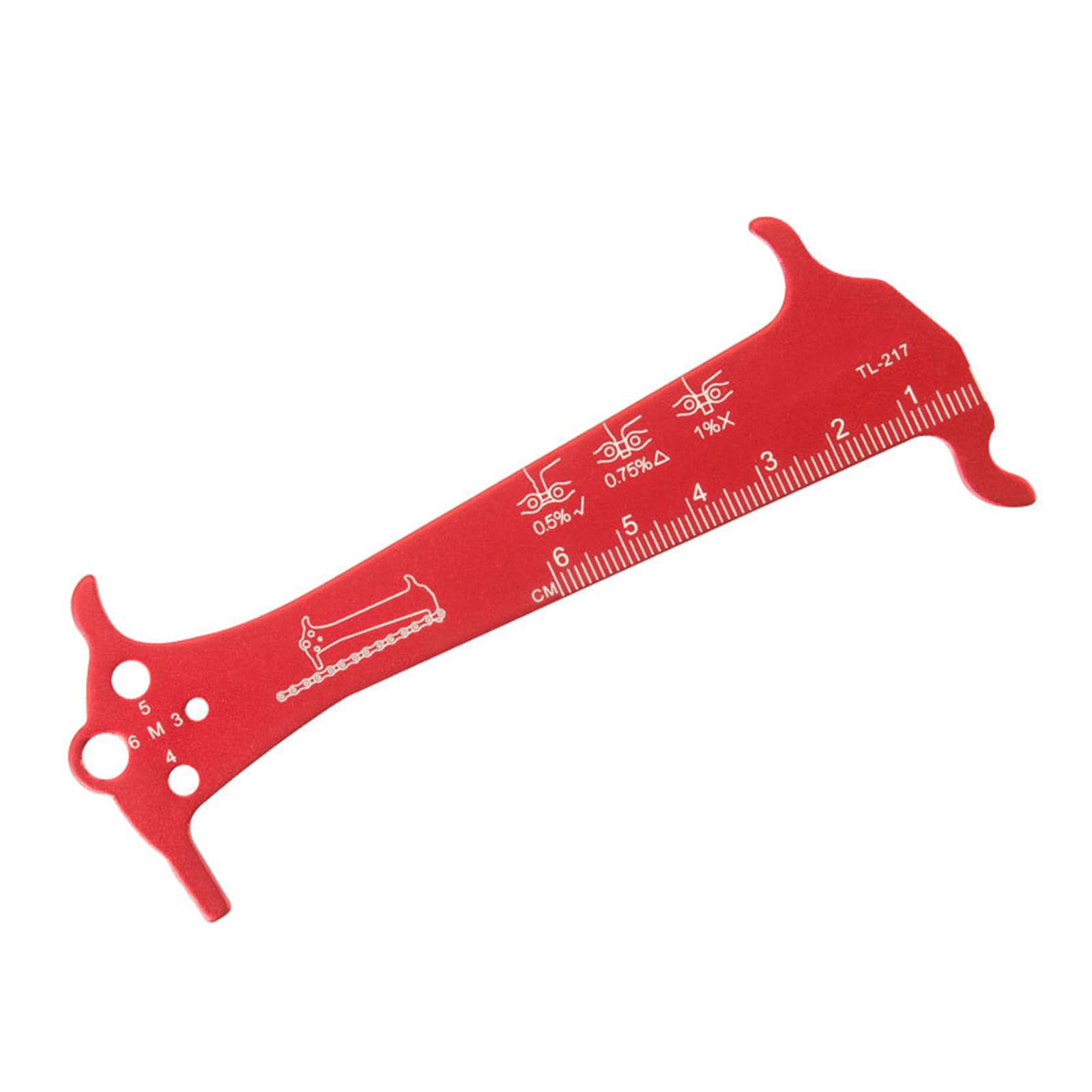 KAKASEA Bicycles Chain Wear Indicators Checker Cycling Chain Gauge Measuring Ruler Road Bike Chain Repair Tool
