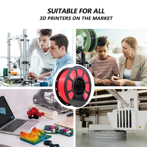 Image of iBOSS 3D Printer Filament, Temperature Color Change PLA+ Filament 1.75mm, Neatly Wound 3D Printing Filament, Dimensional Accuracy + /-0.02mm, Fit for Most FDM 3D Printers, 1KG Spool. (Red to White)