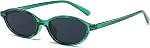 Lunettes de soleil vintage tendance ovale pour les femmes Chic 90s Sunnies Rasoirs minces SunGlasses UV400 Protection