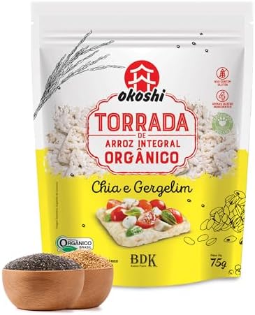 OKOSHI - Torrada de Arroz Integral Orgânico - Bolacha de arroz, S...