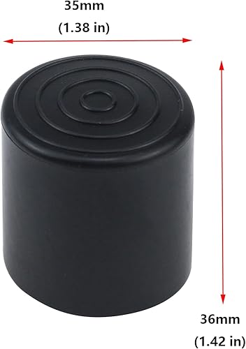 Miniatura 9 de Antrader Tapones para patas de silla de mesa redonda de PVC de 1.5 pulgadas de diámetro, almohadillas para pies de muebles, protectores de suelo de