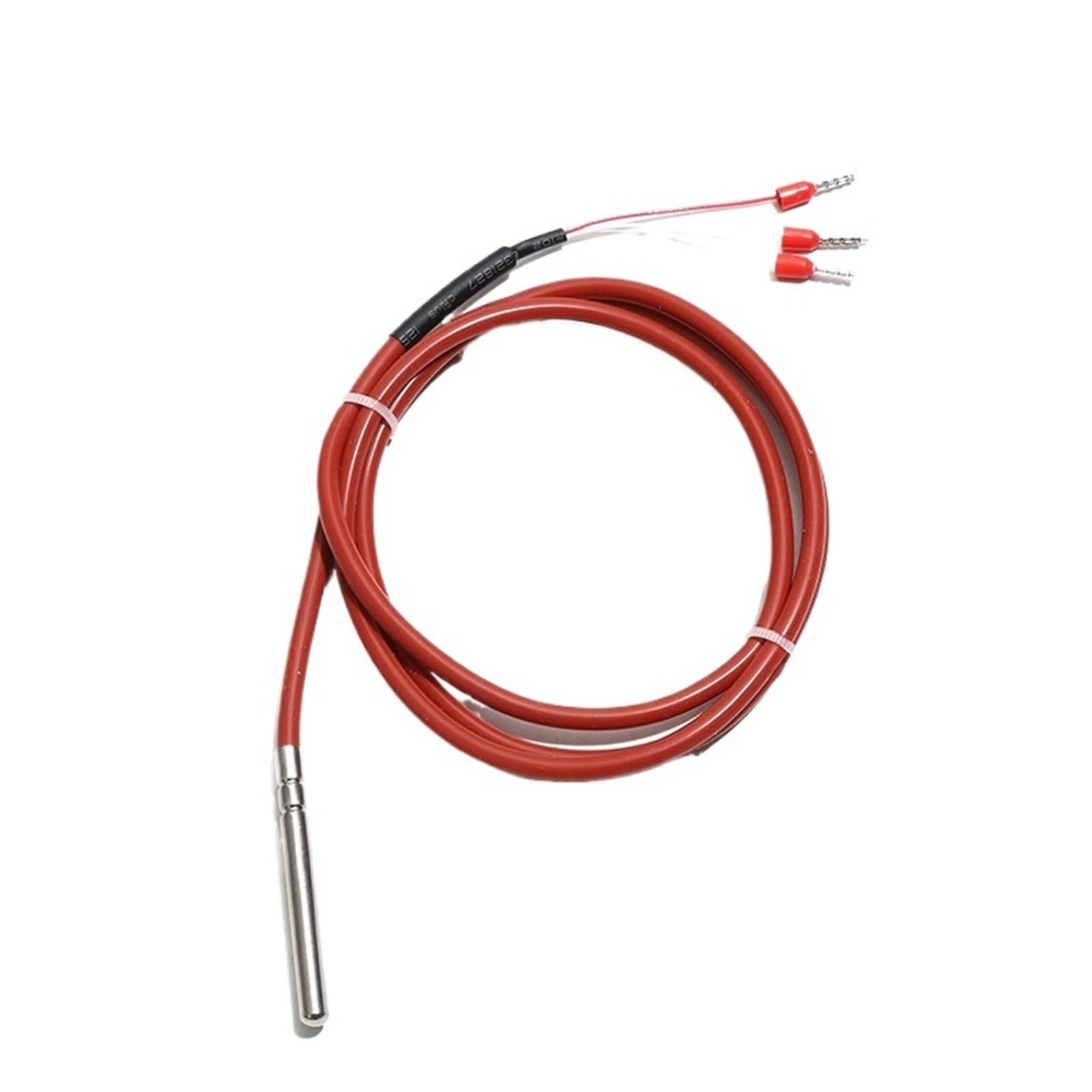 1 sensor de temperatura tipo PT1000 de 3 hilos, termopar, impermeable, con sonda de acero inoxidable y cable de 0,5 m a 10 m.(PT1000 6x60mm 10m)