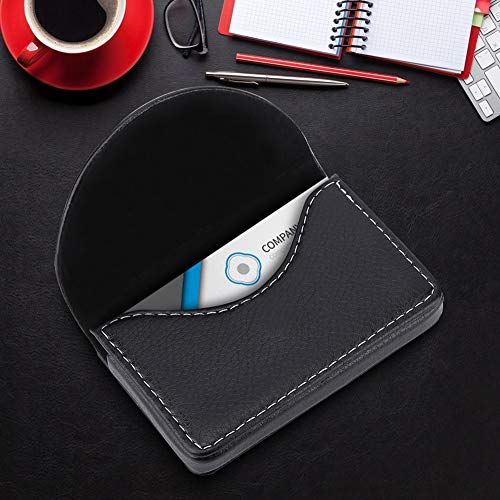 Card Holder Case, Portable Lightweight Credit Card Holder, Business Case | Credit Wallet for Man or Woman (Black)
