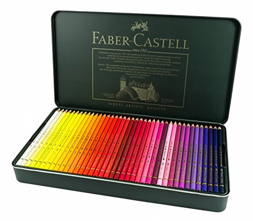 Faber-Castell Polychromos Buntstifte 24er Metalletui – Lichtbeständig, Kräftige Farben