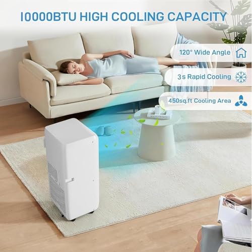 Image of Garvee 10000 BTU Portable Air Conditioner Cooling, Quiet Sleep Mode