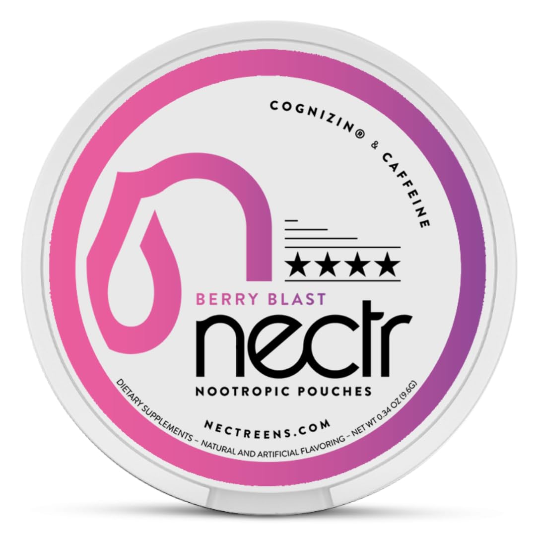 Amazon.com : Nectr Energy Nootropic Pouches – Berry Blast Flavored