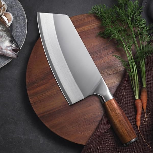 Meat Cleaver,Cleaver Knife 8 Inch Chinese Kitchen Knife Stainless Steel Meat Cleaver Chopping Knife Chef Knife