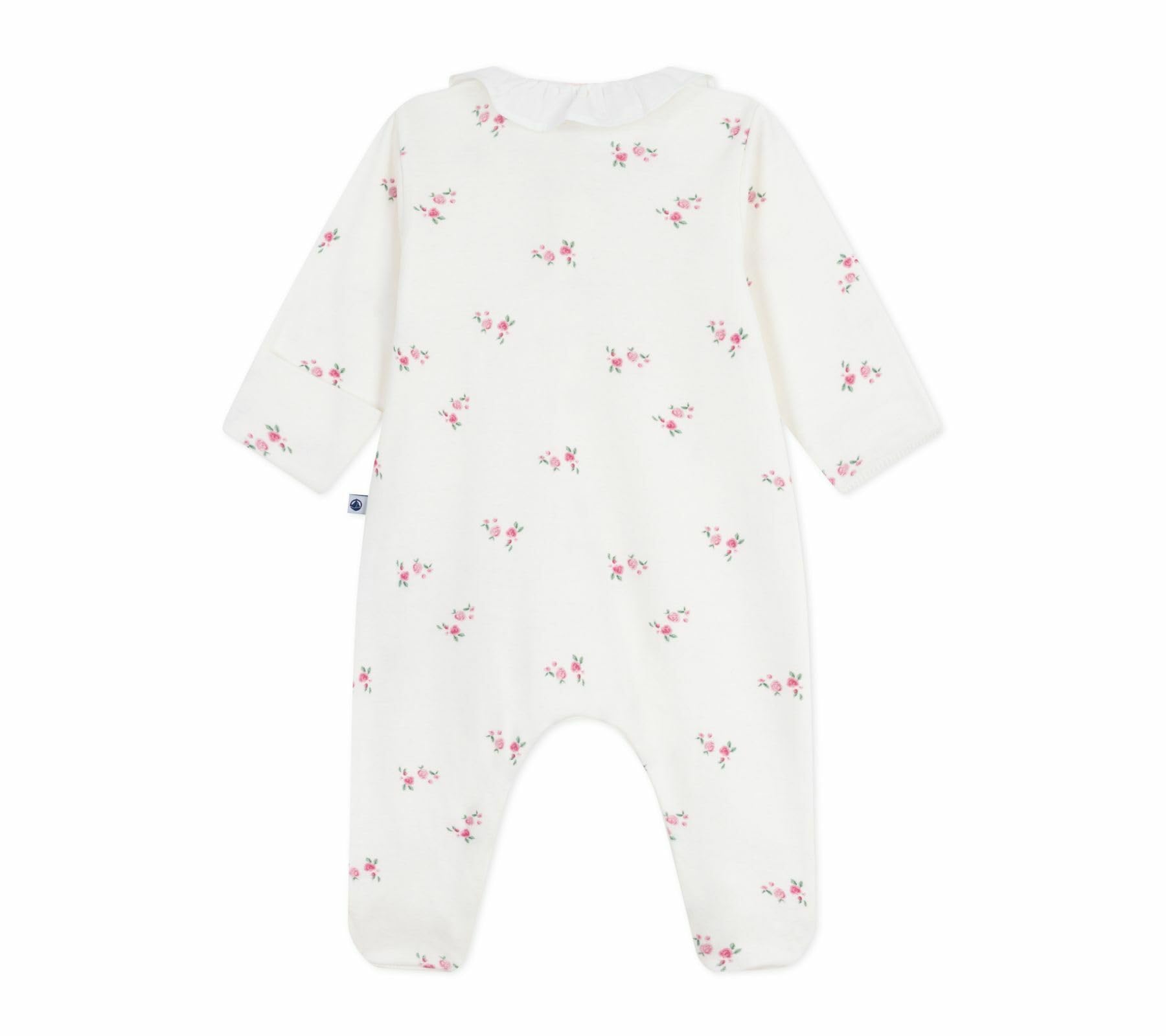 Petit Bateau Pyjama Bébé en Coton À Col Fleuri A0dvb01 Vêtements Nuit Bébé Fille (Lot de 1)