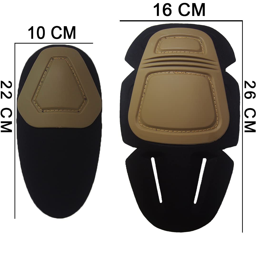 Rodilleras Tácticas G3 para Airsoft Combate Militar, Caqui