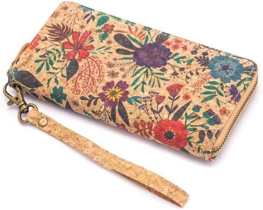 Handmade Cork Wallet for Women, zipper wallet, Vegan Sustainable Eco Friendly gift, Waterproof, Lightweight and Durable, Plant based product