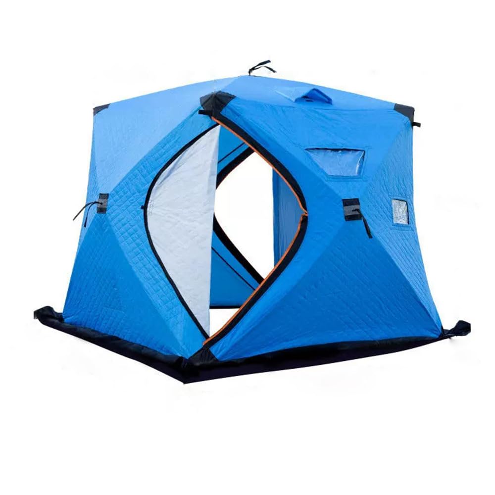 Outdoor Winter Camping Zimowy namiot wędkarski Schronisko do wędkowania pod lodem Odważny szkielet, silna odporność na wiatr, łatwe do schowania Odpowiedni dla 2-3 osób (błękit nieba)