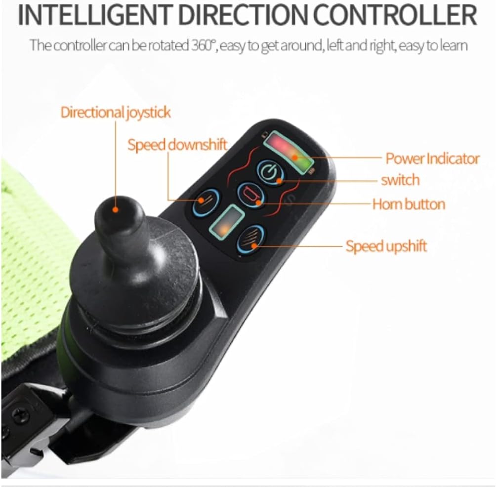 Rubicon World's Lightest (only 30lbs) Foldable Electric Wheelchair, Travel Size, User-Friendly. : Health & Household