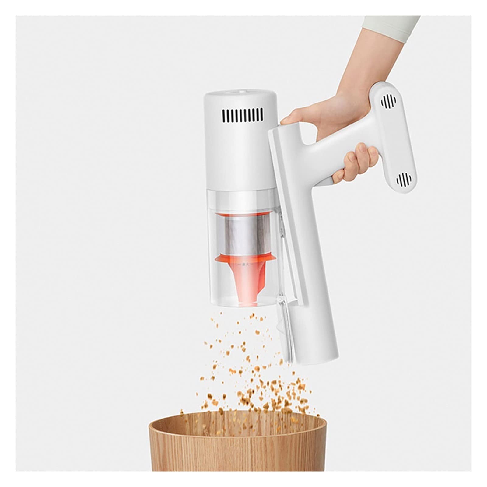 Kompatybilny z bezprzewodowym odkurzaczem XIAOMI MIJIA 2 Slim 20kPa Cyklon ssący 45 minut długa żywotność baterii Zamiatanie i czyszczenie mopem (Color : biały, Size : AU)