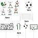 Soccer Ball Cake Topper Decorations For Theme Party, Football Player, Men, Boy, Birthday, Sport Supplies, 14 PCS