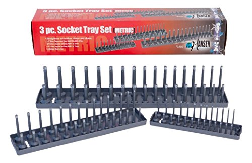 Hansen Global 9302 Socket Tray Set , 1/4, 3/8, 1/3