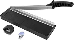 Guilhotina de papel + Canteadeira + Furador 862 3 em 1 Preto Marpax