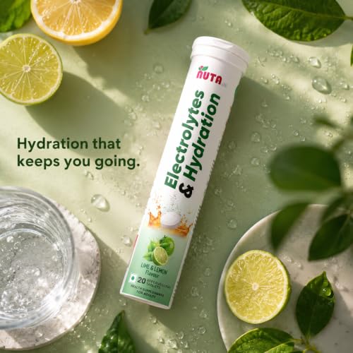 Image of Electrolytes & Hydration Tablets | Effervescent Electrolyte Drink | Lime & Lemon | Supports Hydration & Daily Energy | 75 tablets