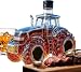 Imagen de Botella Dispensador de Licor con Forma de Tractor