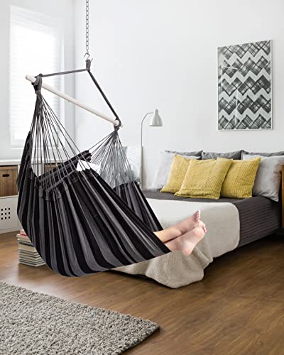 Image of ADVOKAIR Hammock Chair Large 70.9 inchx47.2 inch, 32% Bigger XXL Hanging Swing Chair with 500lbs Capacity, Heavy Duty Steel Spreader Bar, Extra Roomy Comfort for Adult Indoor Outdoor Bedroom Patio