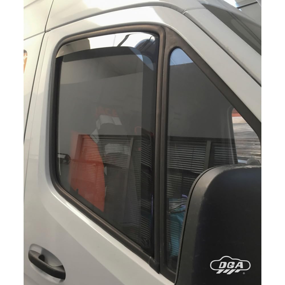 DGA Windabweiser kompatibel mit Mercedes Sprinter (W907) 2018- (2-teilig), Grau