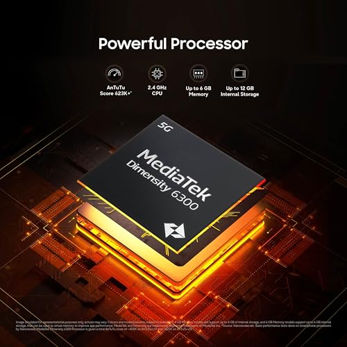 Image of Samsung Galaxy M06 5G Mobile (Sage Green, 6GB RAM, 128GB Storage) | MediaTek Dimensity 6300 | AnTuTu 623K+ | 12 5G Bands | 25W Fast Charging | 4 Gen OS Upgrades | 50MP Camera | Without Charger