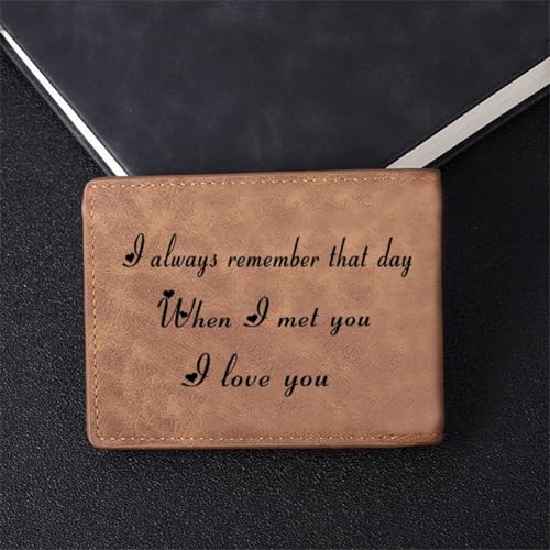 Personalized Photo Wallet, Custom Wallet for Men, Personalized Name Leather Wallet Engraved Letter And Photo Gift For Dad4