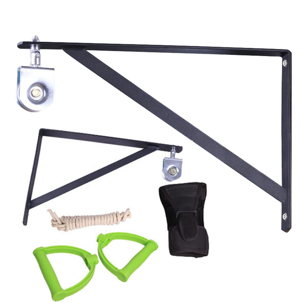 Polea De Hombro Deluxe para Ayudar a La Rehabilitación Y Aumentar La Flexibilidad, Soporte De Acero, con Guantes, Rotación De 360 ​​°, Se Puede Instalar En La Pared, Más Robusto