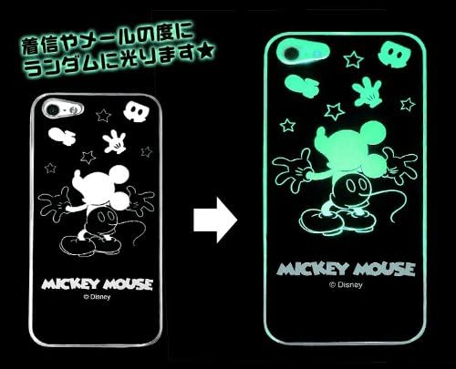 Amazon Disney ディズニー ミッキー ミニー Ledフラッシュケース Iphone5専用 着信 メールを光でお知らせ スマホケース Iphone5ケース Nf1304 全３タイプ ミッキー ミニー 不明 シューズ バッグ