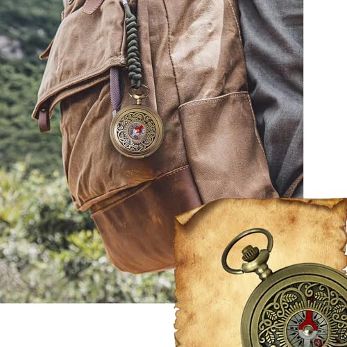 Brújula Vintage de Bolsillo en Latón Impermeable miniatura 6