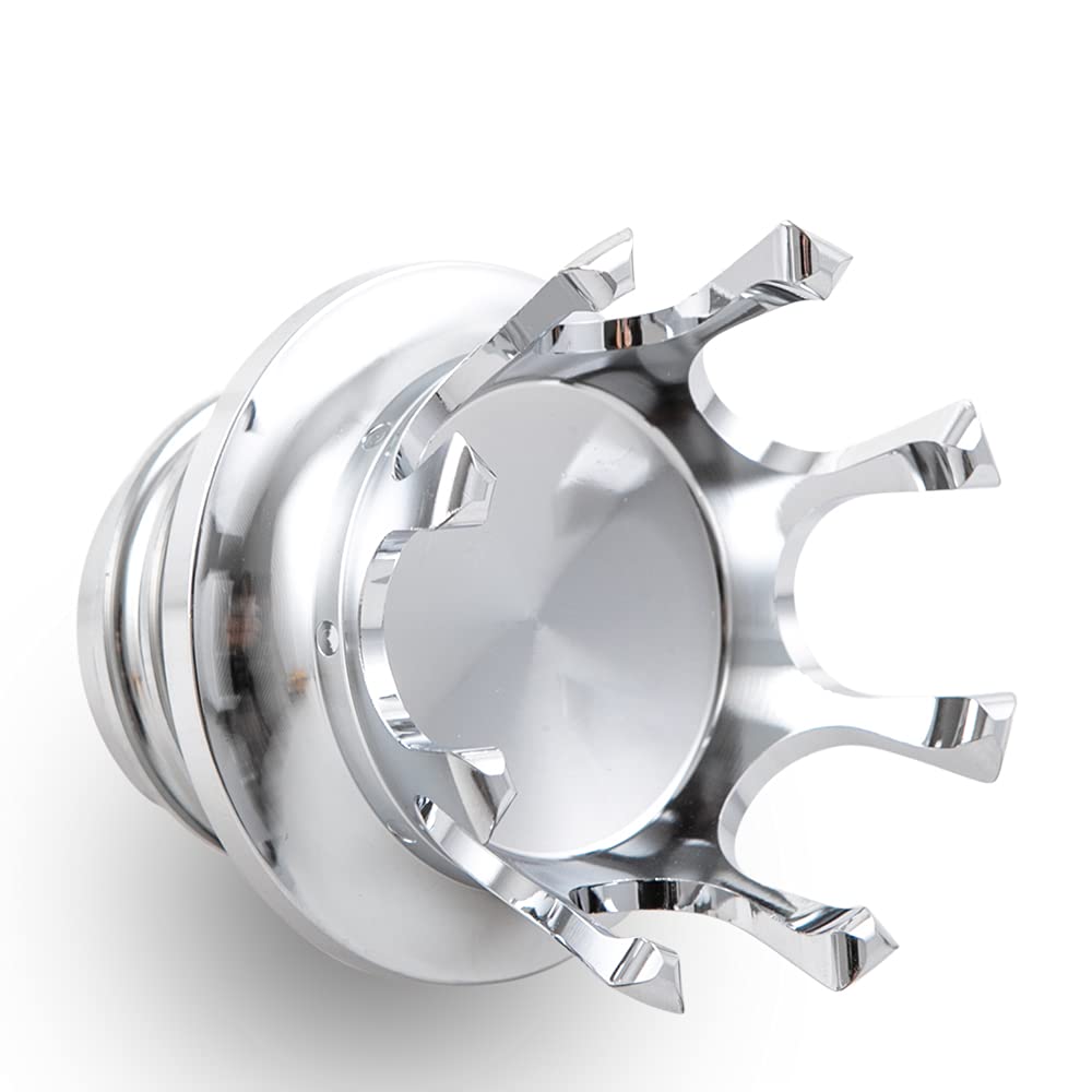 Tapa de tanque de combustible de motocicleta CNC con corona de aceite para Sportster XL1200 883 48 Softail Dyna FXD FLST Road King 1996-2021 Plata