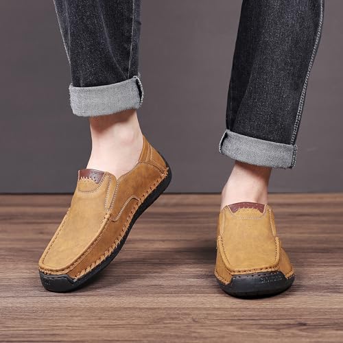 Coramtty Mens Loafers Casual Slip on Shoes Business Moccasins Lightweight Refreshing Classic Slippers Walking Driving Travelling Outdoor 6